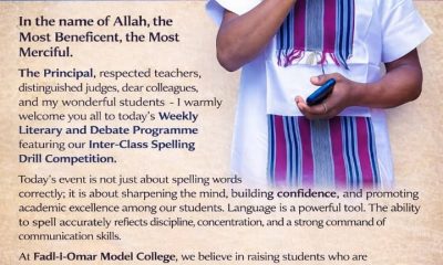 Honored to deliver the Coordinator’s Opening Speech at our Inter-Class Spelling Drill Competition. 🎤📚